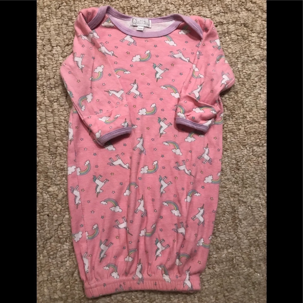 Pony Rainbow Baby Sleeper Gown